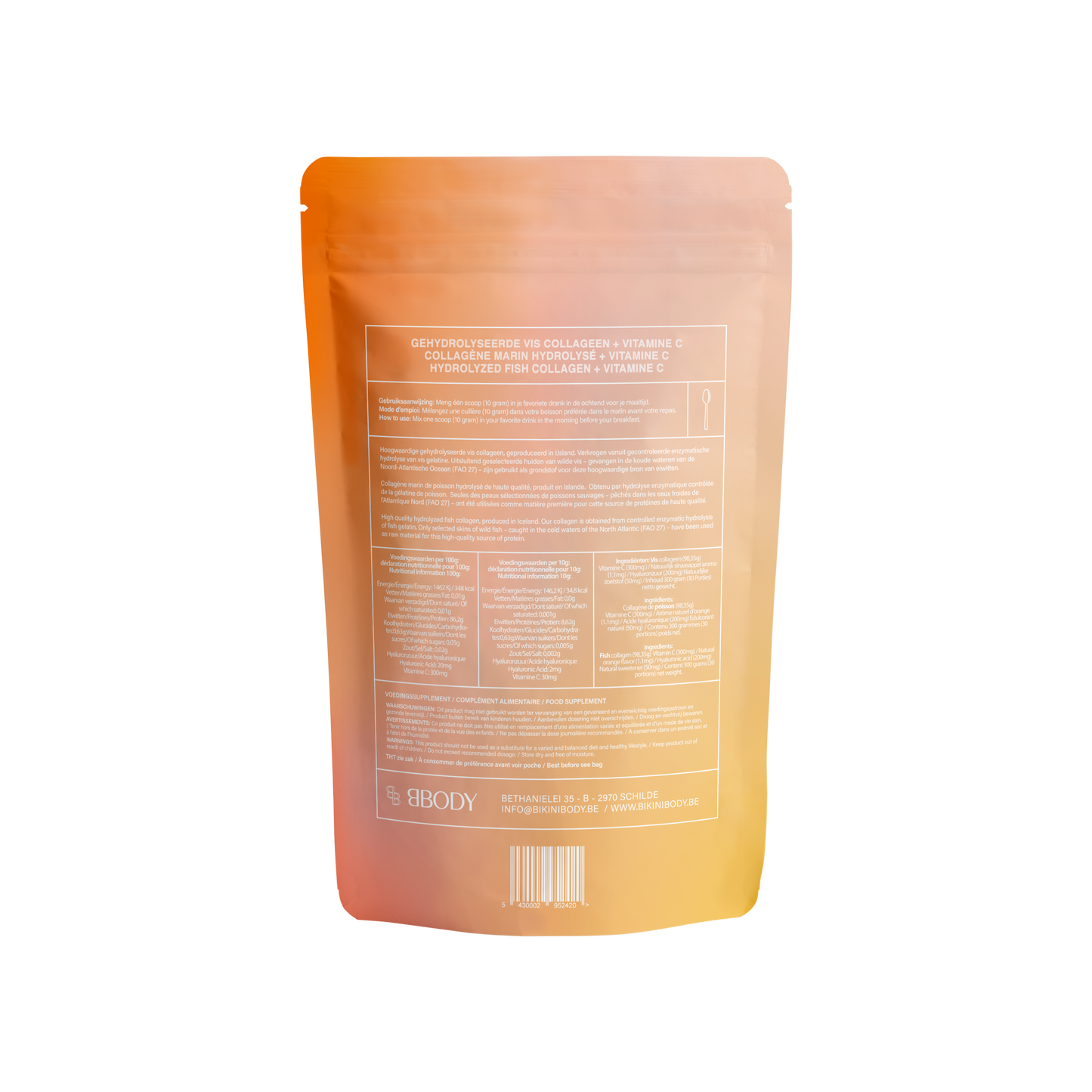 BBody Collageen + Vitamine C - 300 g must-hair