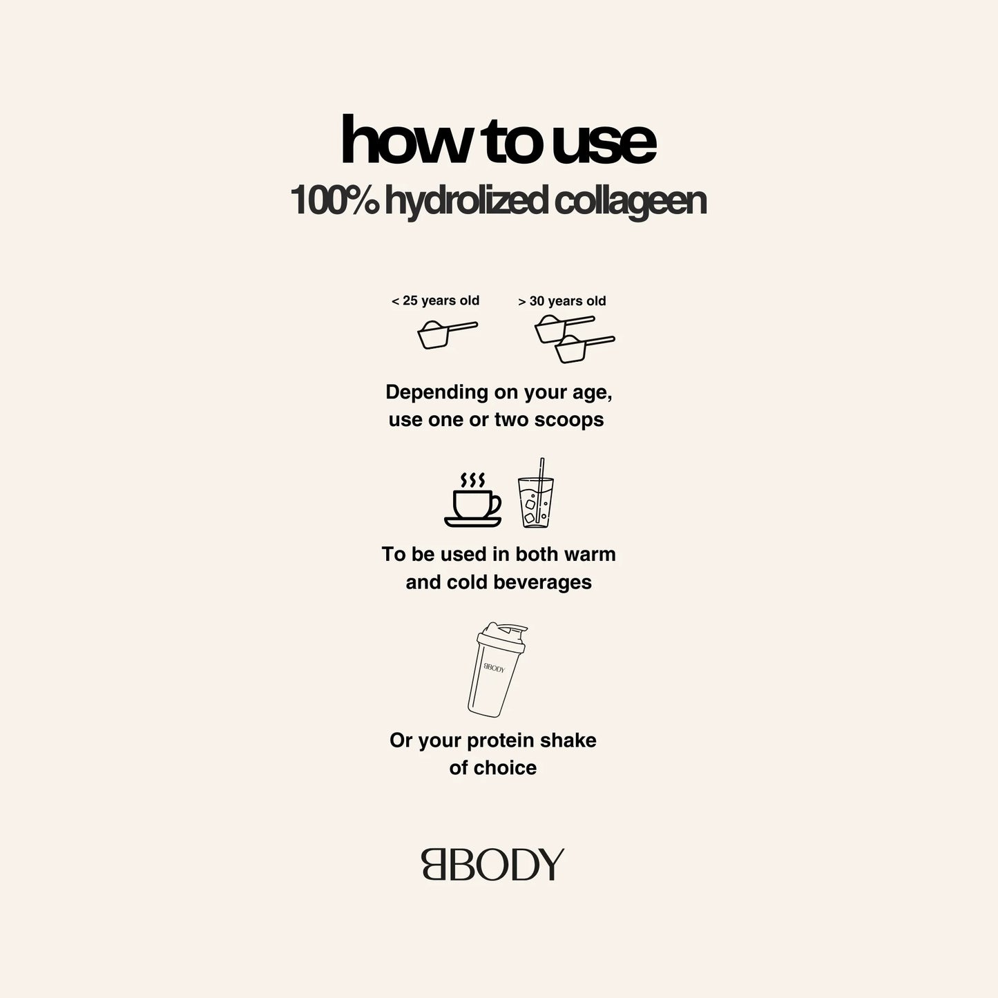 BBody Hydrolyzed Collageen - 300 g