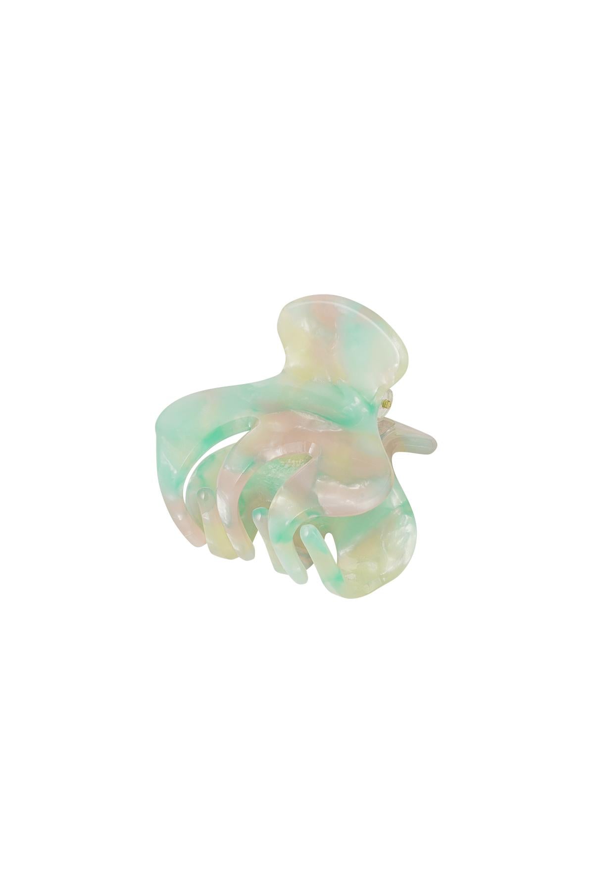 Sooo Cute! Hairclip Paris Marble Roze/Aqua - Small